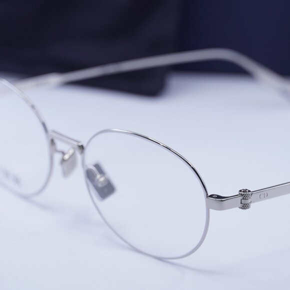 Dior NEODIORO R2U F000 Oval Eyeglasses 52mm - Shiny Palladium - Picture 6 of 9